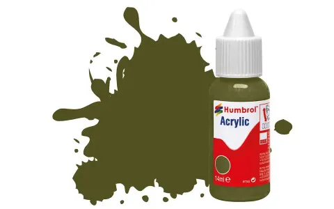 Humbrol DB0155 Olive Drab Acrylic farba 14 ml