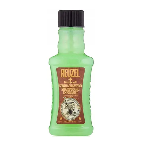 Reuzel scrub shampoo - oczyszczający szampon do włosów, travel size, 100ml