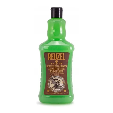 Reuzel scrub shampoo - oczyszczający szampon do włosów, barber size, 1000ml