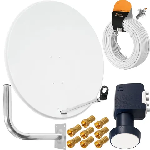 Antena Satelitarna Inverto biała 100 Zestaw quad premium