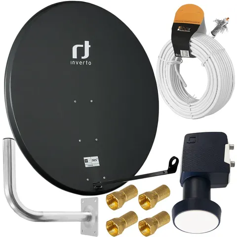 Antena Satelitarna Inverto grafit 100 Zestaw twin premium