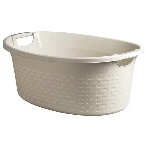 Miska owalna COTTON 40L 1440 biel antyczna BRANQ