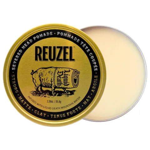 Reuzel x liquid death severed head clay pomade - matowa pomada do włosów, 95g