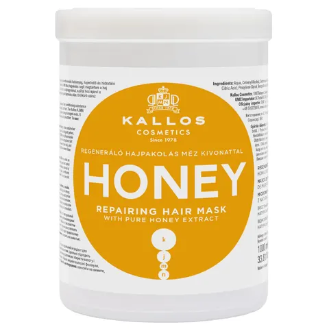 Kallos honey regenerująca maska do włosów 1000ml