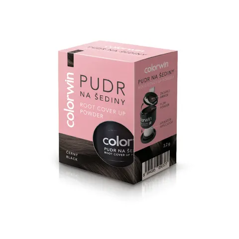 COLORWIN RETOUCH Puder do retuszowania siwizny CZARNY, 3,2 g