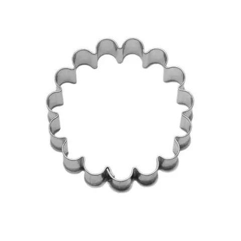 Wykrawacz metalowy do ciastek 5,0 cm kółko ząbkowane