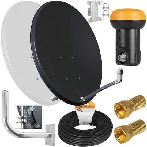 Antena czasza satelitarna CORAB 80 zestaw single