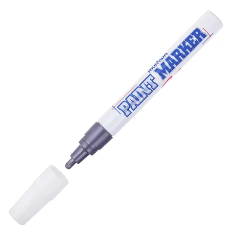 Marker olejowy 4 mm srebrny PM-06 MunHwa