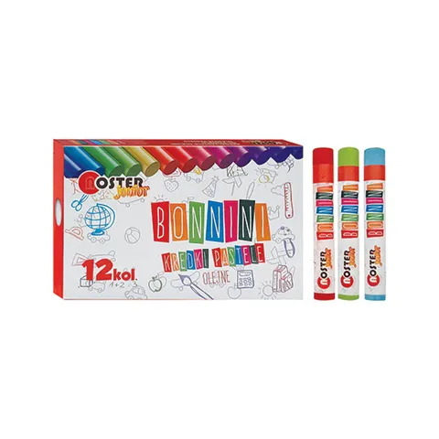 Kredki Pastele 12 kolorów Junior