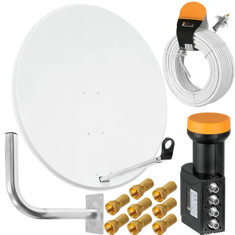 Antena Satelitarna Inverto 90 biała Zestaw quad