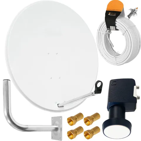 Antena Satelitarna Inverto biała 90 Zestaw twin premium