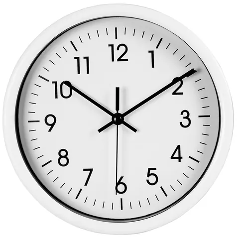 Zegar ścienny okrągły 20 cm biały Deco4Home