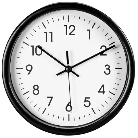 Zegar ścienny okrągły 20 cm czarny Deco4Home