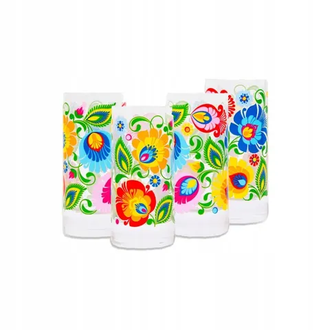 Kieliszki do wódki Folkstar wielokolorowy 50ml 4 szt.