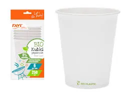 Kubki papierowe bio białe a6 (bez SUP)
