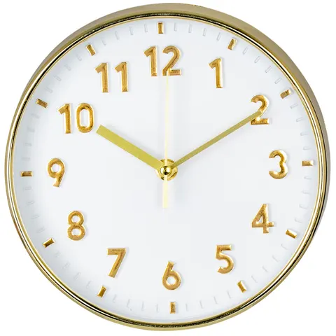 Zegar ścienny klasyczny 20 cm złoty Deco4Home