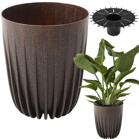 Doniczka MIRA ECO coffee 250 mm - espresso LA930-86 LAMELA