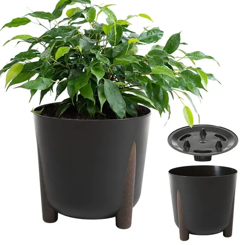 Donica FRIDA 300 ECO recycled - czarny LA237-04 Lamela