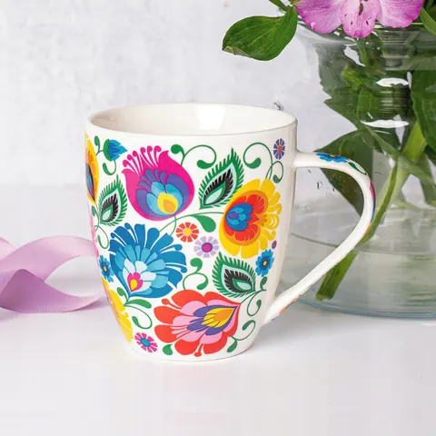 Kubek Folkstar Stefan porcelana 480 ml