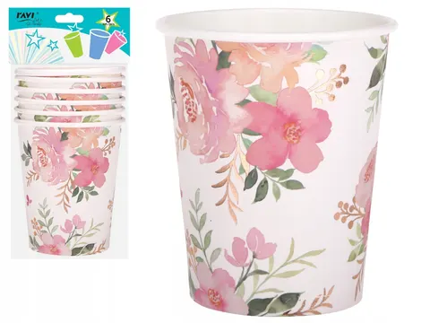 KUBKI PAPIEROWE GARDEN RAVI 270ml 6szt