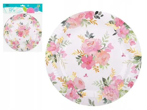 TALERZE PAPIEROWE GARDEN RAVI 23cm 6szt 32129