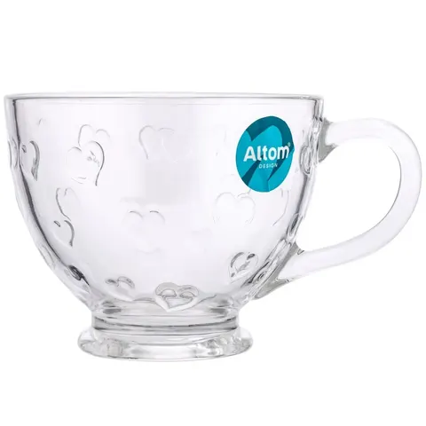 Filiżanka Altom Design Serca szkło 420 ml 1 szt.
