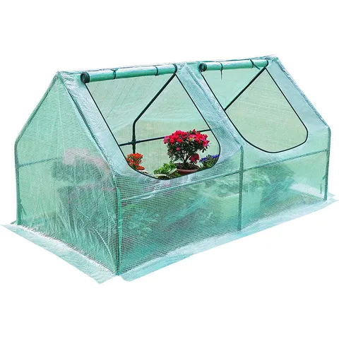 Szklarnia ogrodowa mała zielona 120x62xH60/30cm TUN5521 CHOMIK