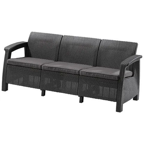 Trzyosobowa sofa Corfu II Max Love Seat 223211 Keter