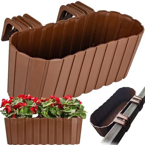 Doniczka BOARDEE - brąz DDECZ400-R222 Prosperplast