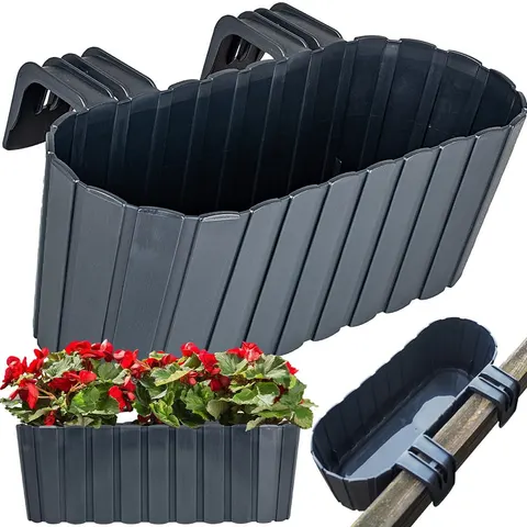 Doniczka BOARDEE - antracytowy DDECZ400-S433 Prosperplast
