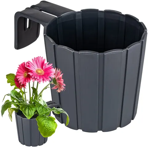 Doniczka BOARDEE - antracytowy DDEZ150-S433 Prosperplast