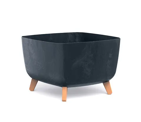 Doniczka GRACIA SQUARE BETON EFFECT - antracytowy DGQL400E-S433 Prosperplast
