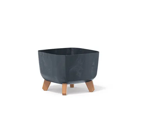 Doniczka GRACIA SQUARE BETON EFFECT - antracytowy DGQL240E-S433 Prosperplast