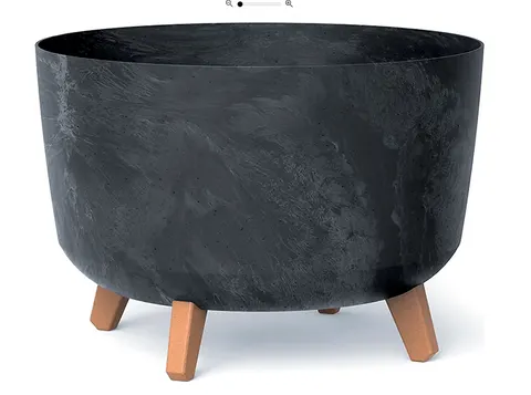 Doniczka GRACIA STANDARD BETON EFFECT - antacytowy DGRL400E-S433 Prosperplast