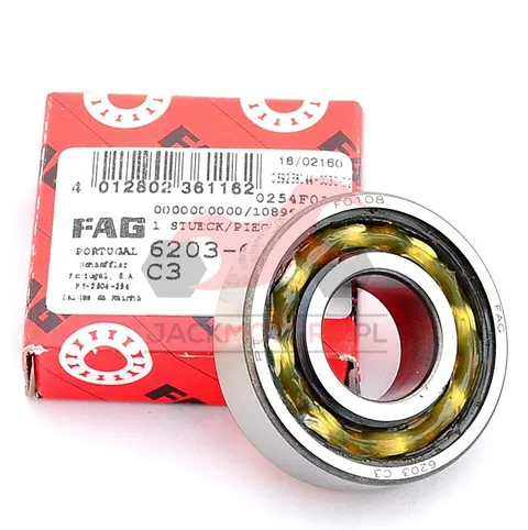 łożysko 6203 simson wałka skrzyni fag c3