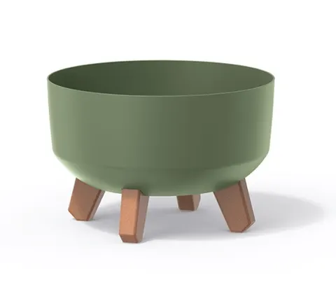 Doniczka GRACIA LOW - ziemisty zielony DGRL240L-5615 Prosperplast