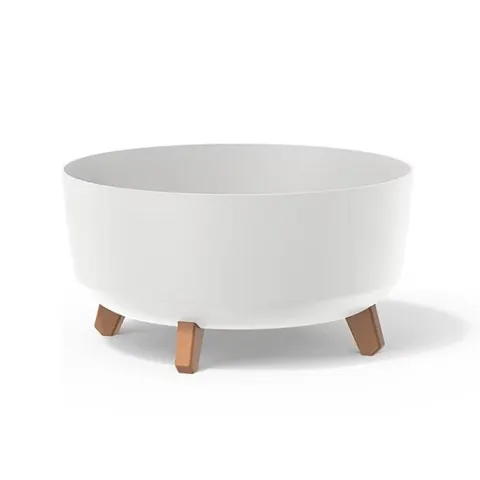 Doniczka GRACIA LOW - biały DGRL400L-S449 Prosperplast