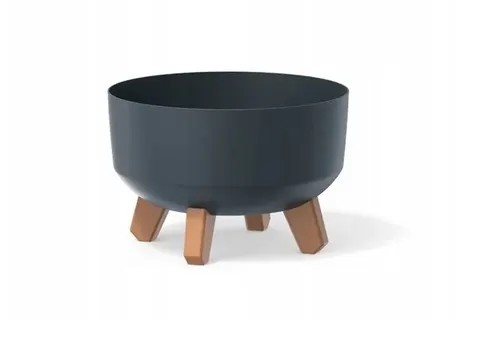Doniczka GRACIA LOW - antracytowy DGRL400L-S433 Prosperplast