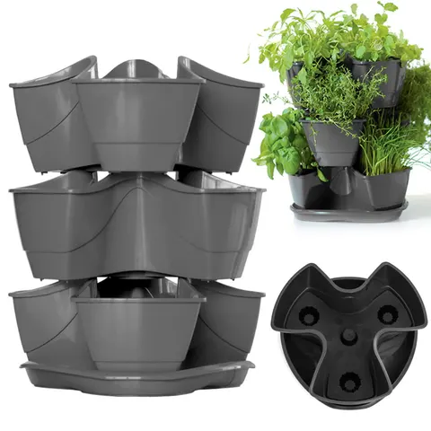 Doniczka COUBI - grafit DKN3003-426U Prosperplast