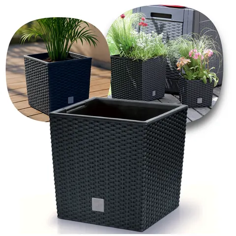 Doniczka Rato low - antracytowy DRTS400L-S433 Prosperplast