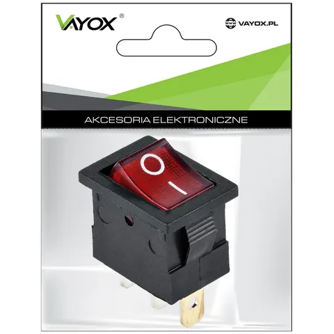 Przełącznik MK1011 podś.czerwony 230V PRK0120B
