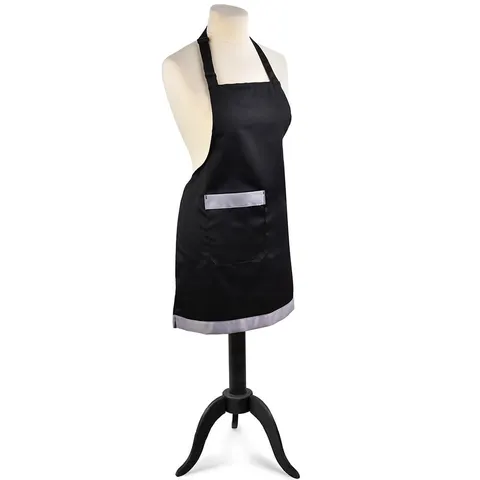 Fartuch czarny / szary h72x66cm HTXA1963-CX Mondex