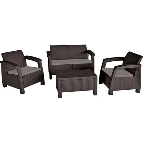 Zestaw mebli ogrodowych Bahamas lounge set brąz 230683 KETER (gabaryt)