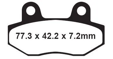 Klocki hamulcowe ebc sfa086 simson jmp