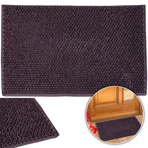 Wycieraczka TRAWKA gumowa 40x60 brązowy KRYSTYNKA