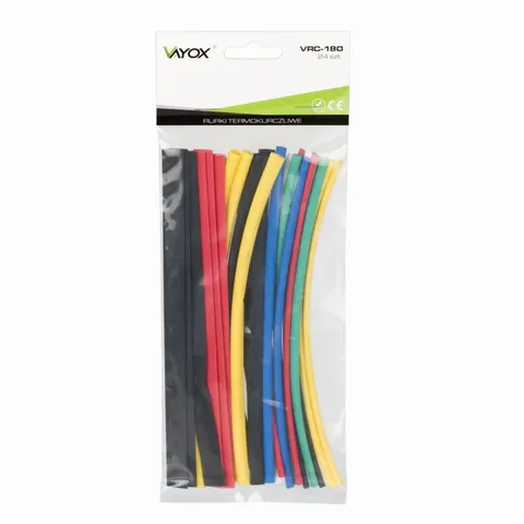 Rurki termokurczliwe 24 szt. 180mm VRC-180 Vayox