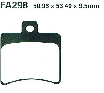 Klocki hamulcowe ebc fa298 tył aprilia rs 125 06-12