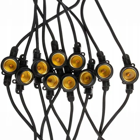 Girlanda do ogrodu / bez żarówek 230V 20 metrów 20xE27 NARCI prosta Lumiled