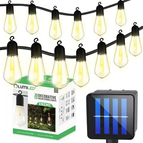 Girlanda solarna ogrodowa EREMI 20LED ST58 11,4 m LUMILED