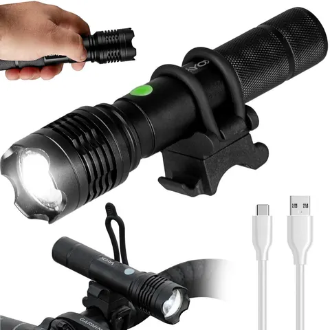 Lampka Rowerowa przód VA0116 z uchwytem VA0076